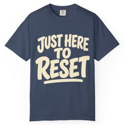 Just Here To Reset V3 t-shirt in Black, thumbnail 2