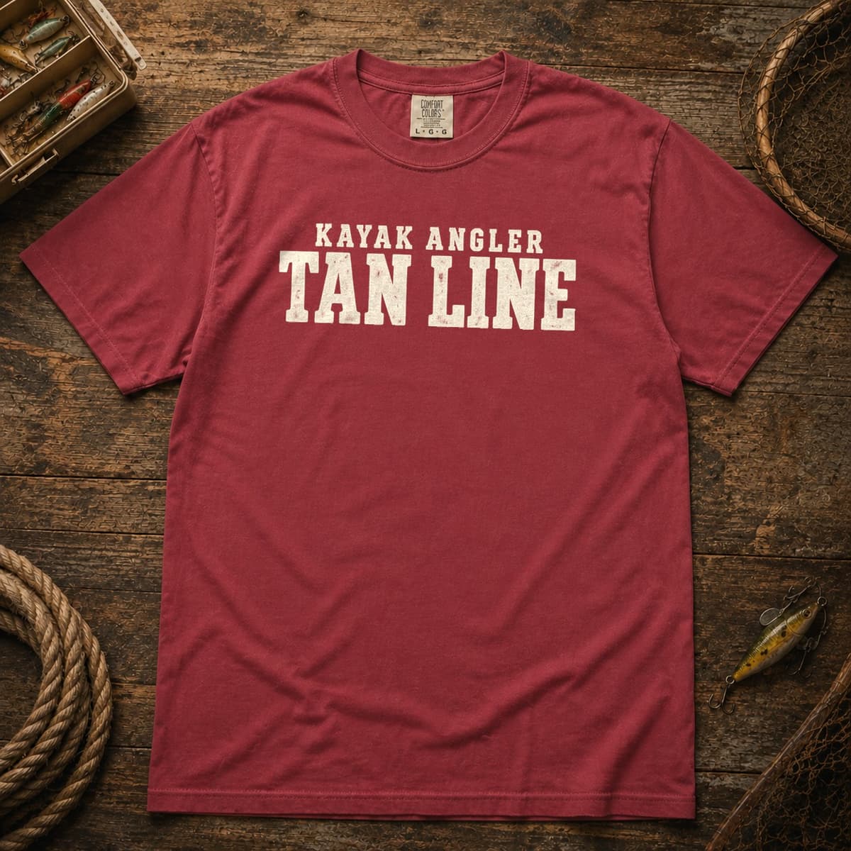 Kayak Angler Tan Line t-shirt in Espresso, photo 6