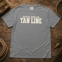 Kayak Angler Tan Line t-shirt in Espresso, thumbnail 8