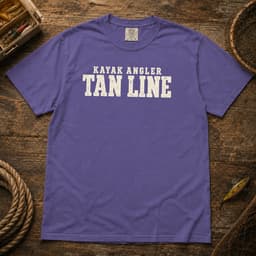 Kayak Angler Tan Line t-shirt in Espresso, thumbnail 4
