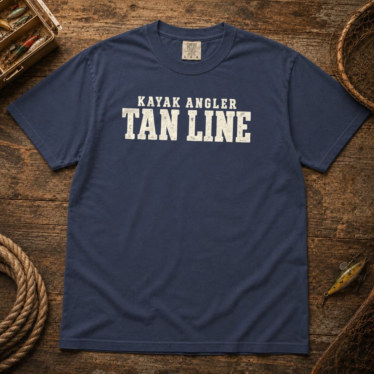 Kayak Angler Tan Line t-shirt in Espresso, photo 10