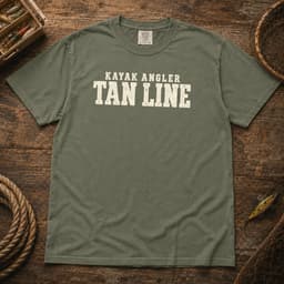 Kayak Angler Tan Line t-shirt in Espresso, thumbnail 7