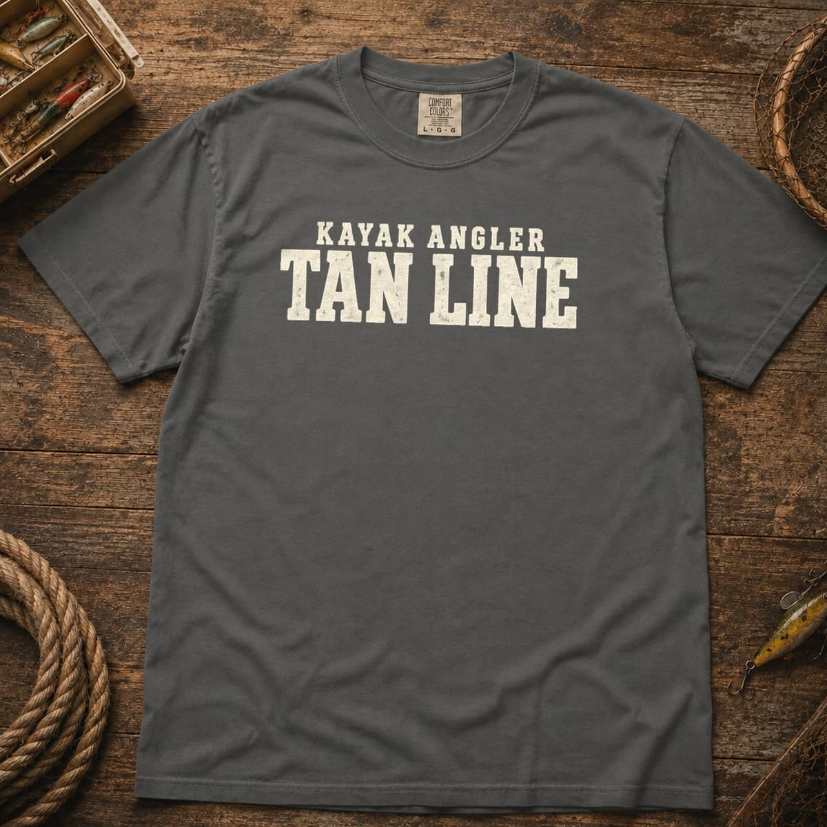 Kayak Angler Tan Line t-shirt in Espresso, photo 11