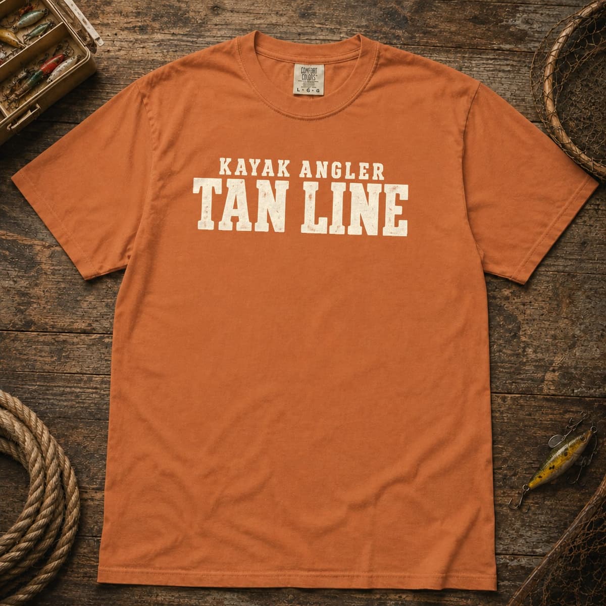 Kayak Angler Tan Line t-shirt in Espresso, photo 5