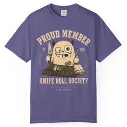 Knife Roll Society t-shirt in Black, thumbnail 6