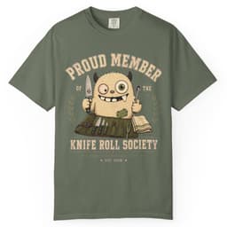 Knife Roll Society t-shirt in Black, thumbnail 5
