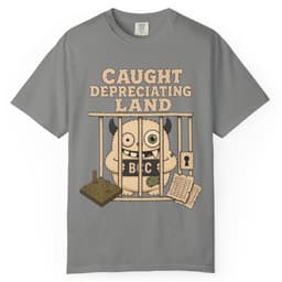 Land Depreciation Offender t-shirt in Midnight, thumbnail 7