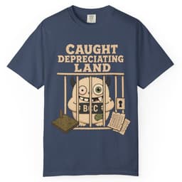 Land Depreciation Offender t-shirt in Midnight, thumbnail 1