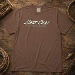 Last Cast of the Season t-shirt in Midnight, thumbnail 3