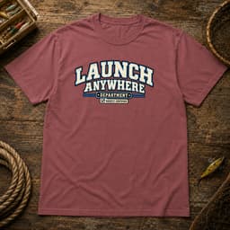 Launch Anywhere Department t-shirt in Black, thumbnail 7