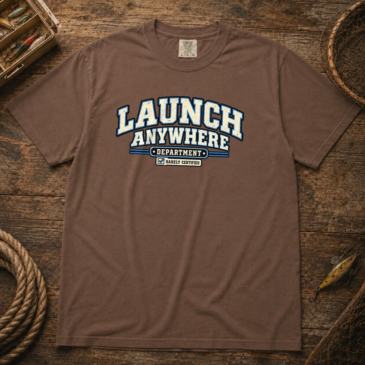 Launch Anywhere Department t-shirt in Black, photo 2