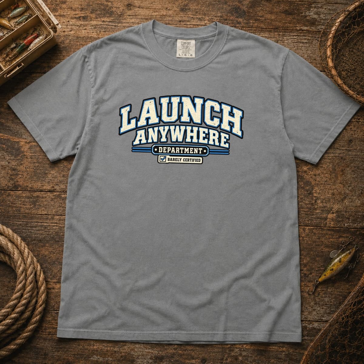 Launch Anywhere Department t-shirt in Black, photo 6