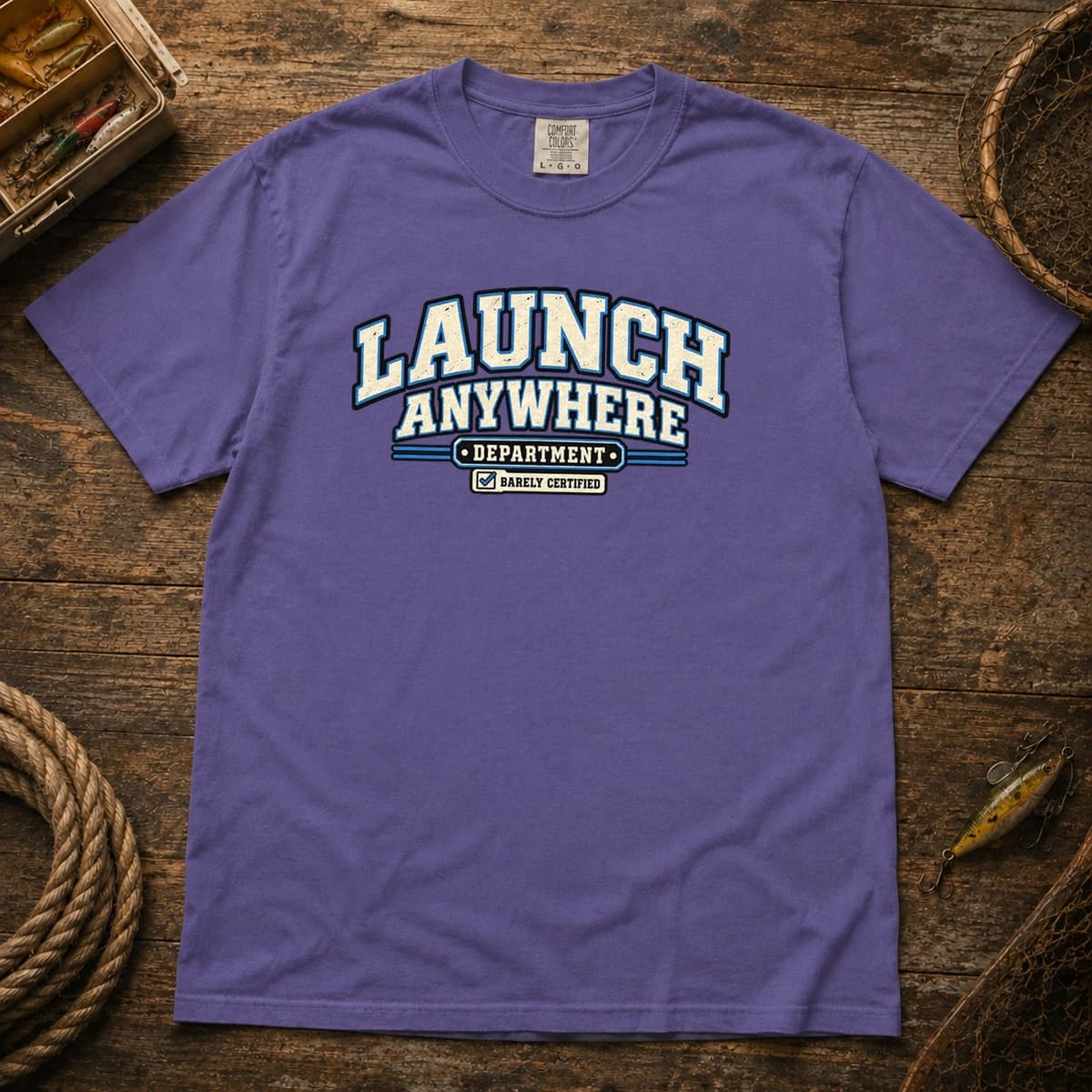 Launch Anywhere Department t-shirt in Black, photo 5