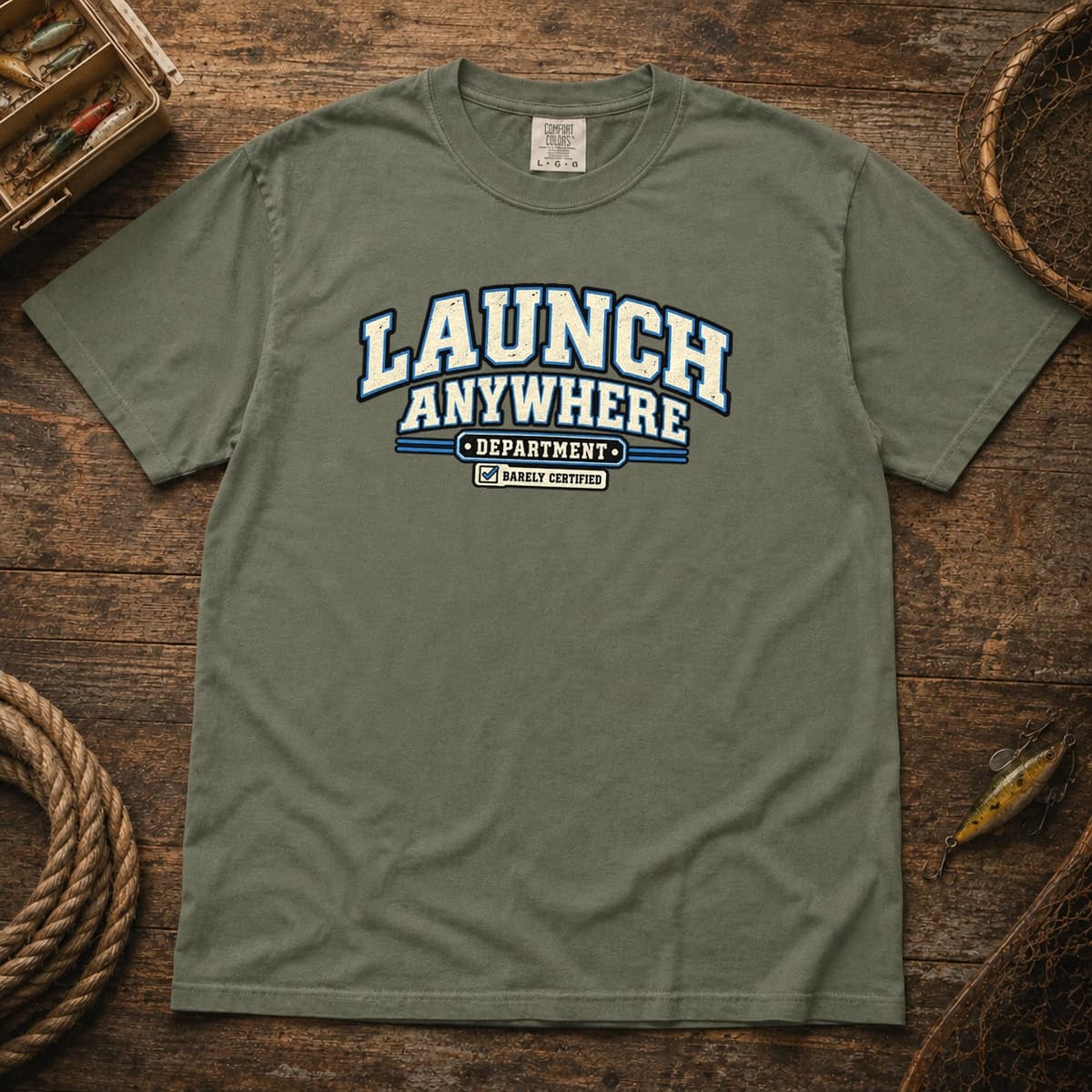Launch Anywhere Department t-shirt in Black, photo 4
