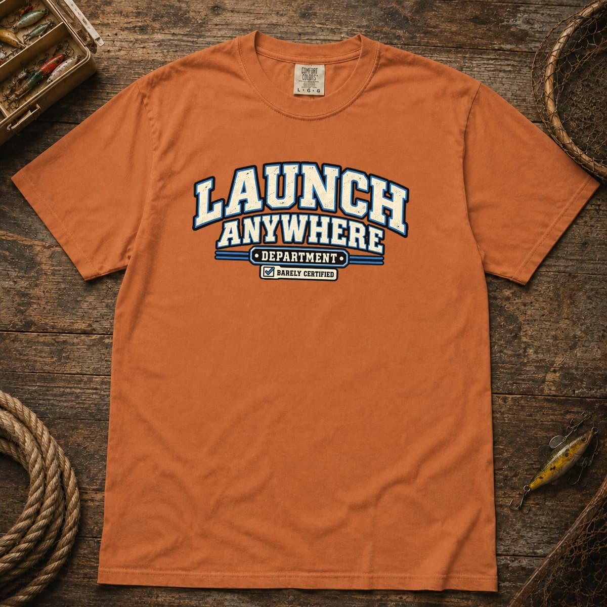 Launch Anywhere Department t-shirt in Black, photo 8