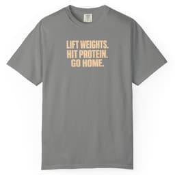 Lift Protein Home t-shirt in Granite, thumbnail 1
