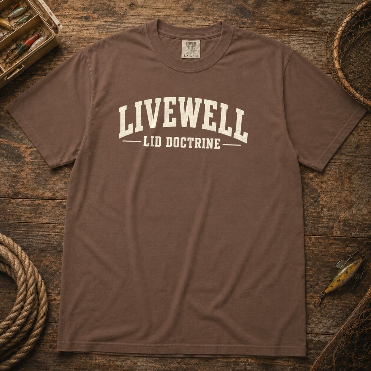 Livewell Lid Doctrine t-shirt in Espresso, photo 1