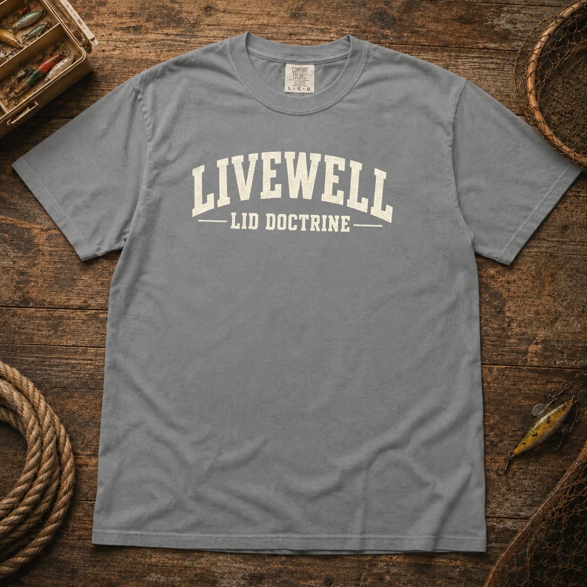 Livewell Lid Doctrine t-shirt in Espresso, photo 8