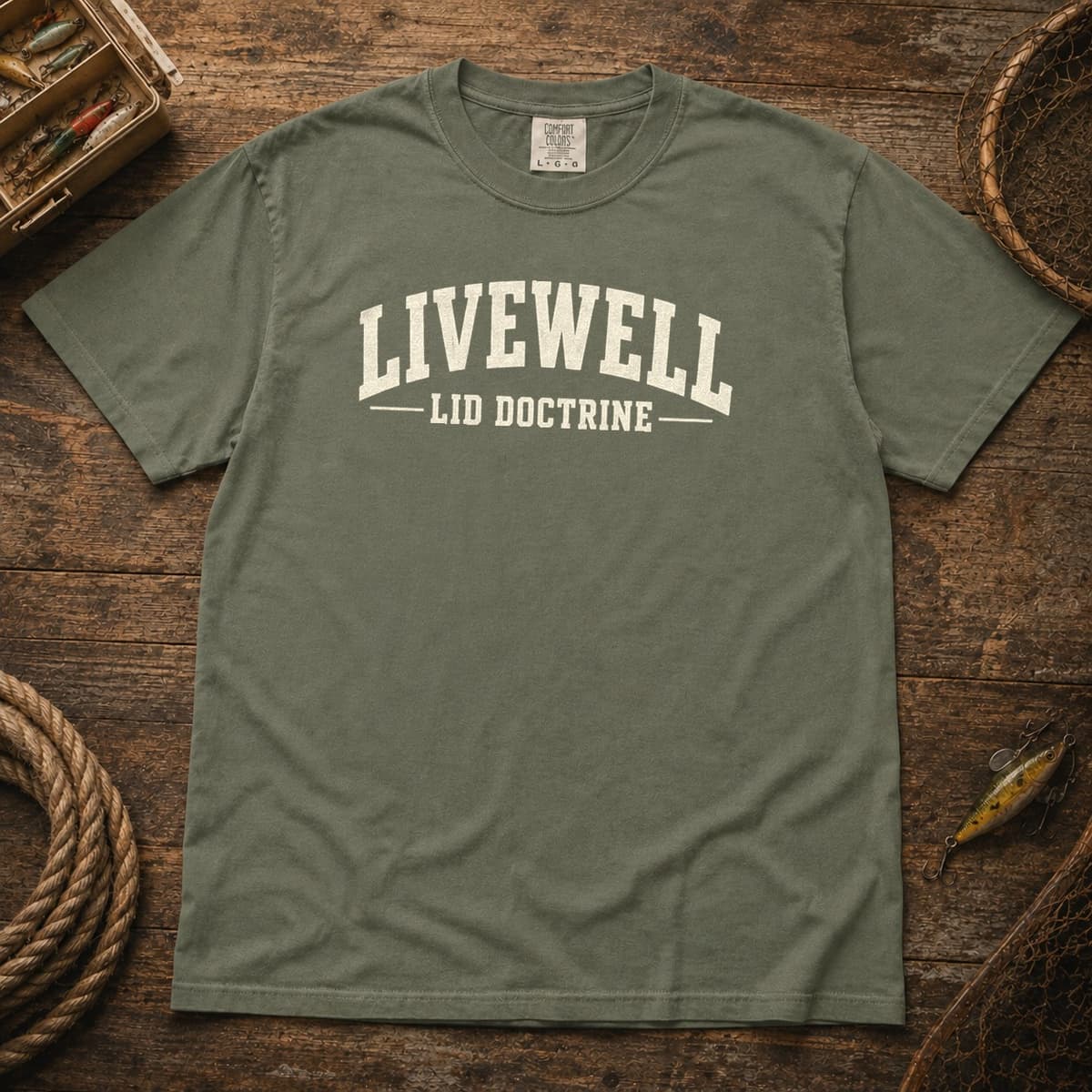 Livewell Lid Doctrine t-shirt in Espresso, photo 7