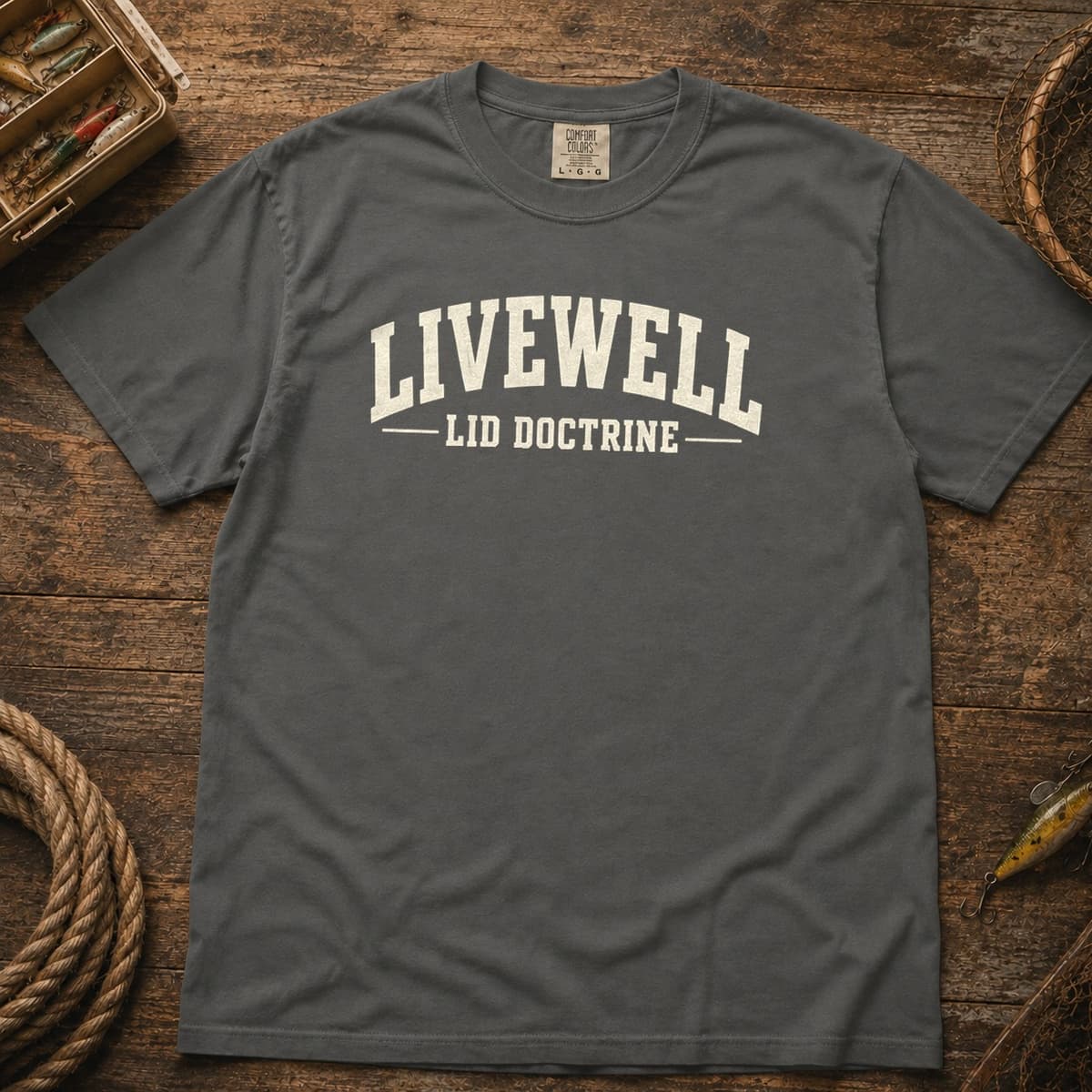 Livewell Lid Doctrine t-shirt in Espresso, photo 11