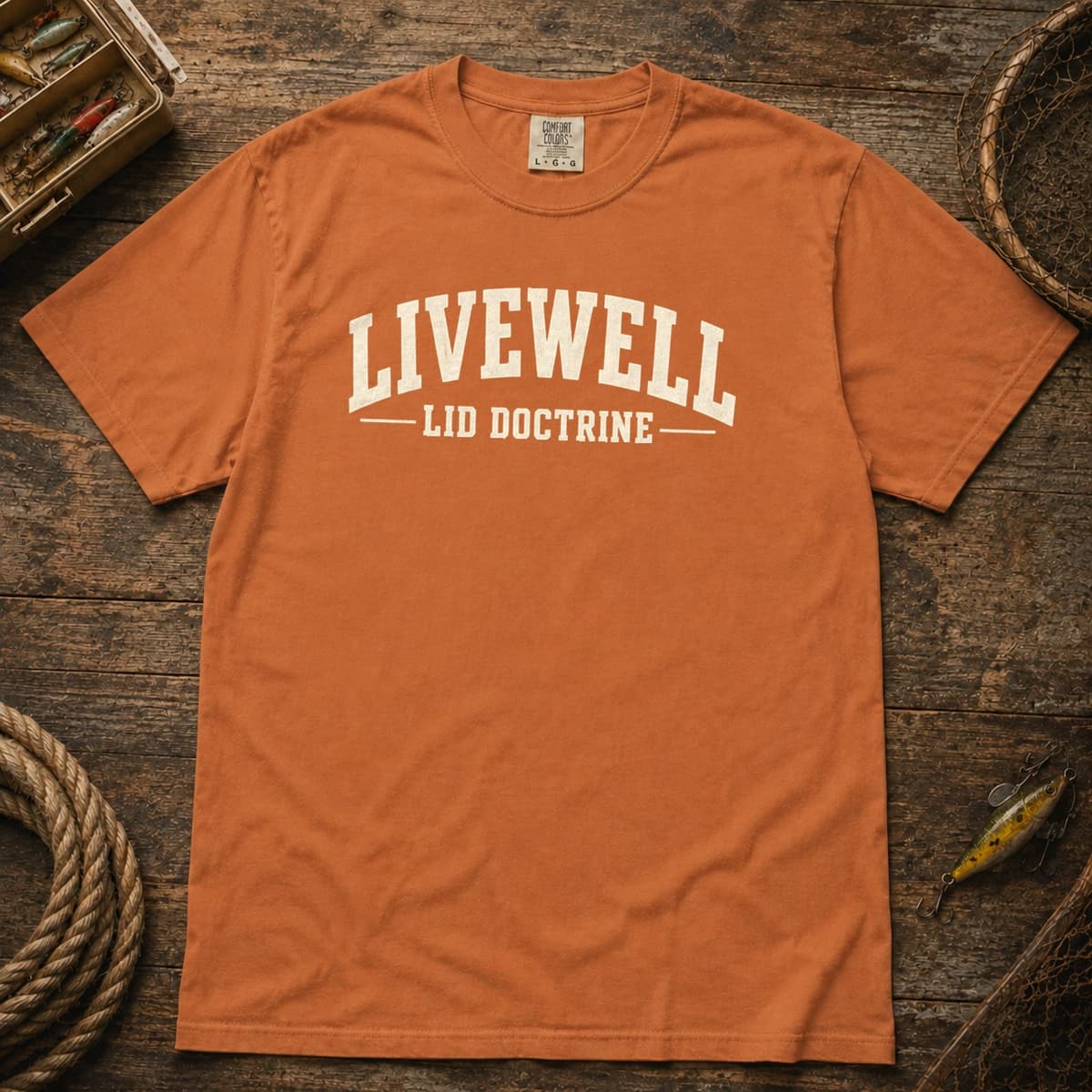 Livewell Lid Doctrine t-shirt in Espresso, photo 5
