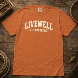 Livewell Lid Doctrine t-shirt in Espresso, thumbnail 5