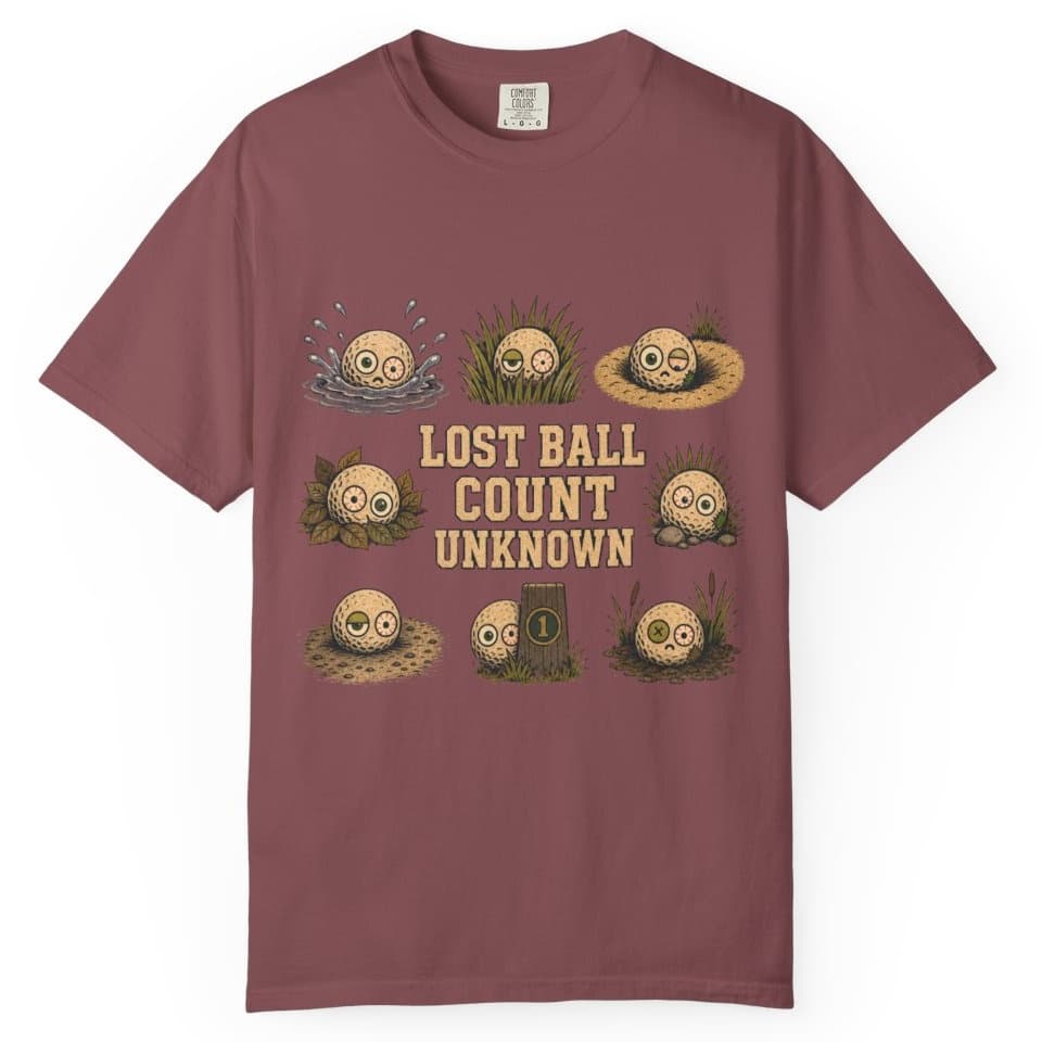 Lost Ball Count Unknown t-shirt in Grape, photo 8
