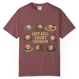 Lost Ball Count Unknown t-shirt in Grape, thumbnail 8