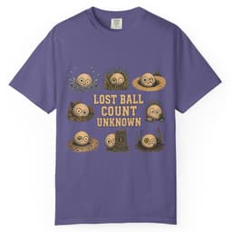 Lost Ball Count Unknown t-shirt in Grape, thumbnail 1