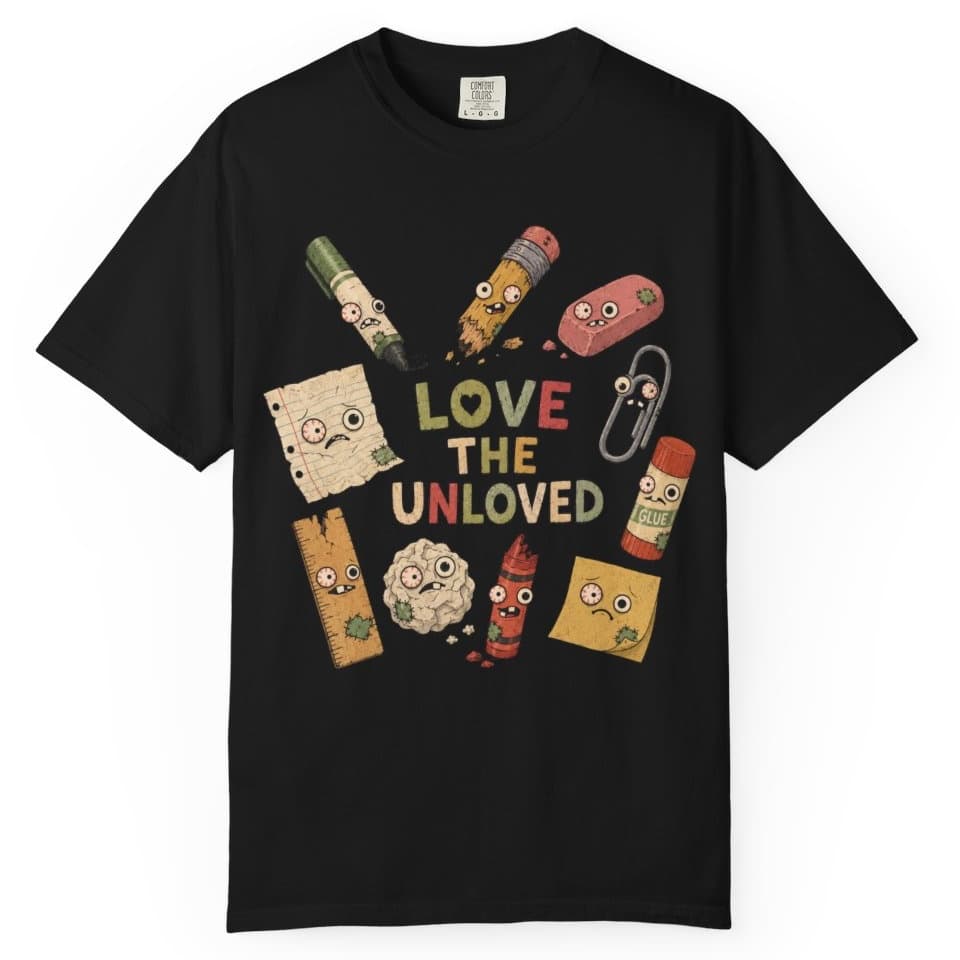 Love the Unloved t-shirt in Black, photo 1