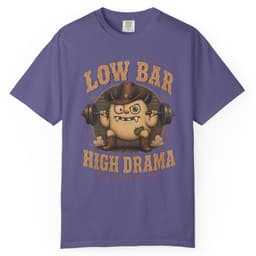 Low Bar High Drama t-shirt in Pepper, thumbnail 6