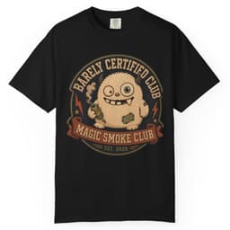 Magic Smoke Club t-shirt in Espresso, thumbnail 2