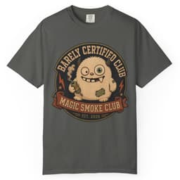 Magic Smoke Club t-shirt in Espresso, thumbnail 4