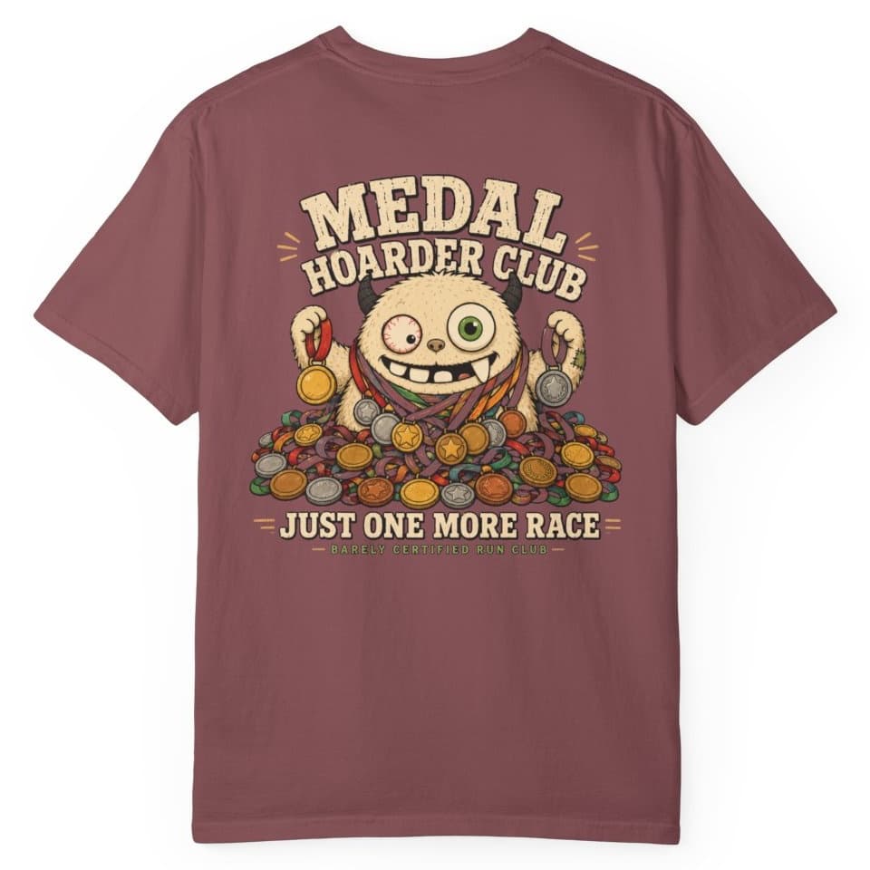 Medal Hoarder Club t-shirt in Brick, photo 1