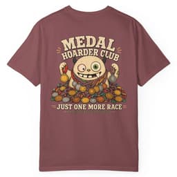 Medal Hoarder Club t-shirt in Brick, thumbnail 1