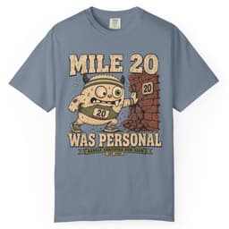 Mile Twenty Grudge t-shirt in Blue Jean, thumbnail 1