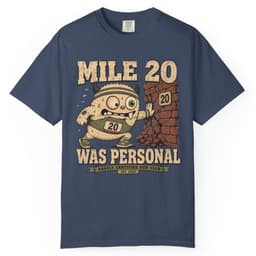 Mile Twenty Grudge t-shirt in Blue Jean, thumbnail 3