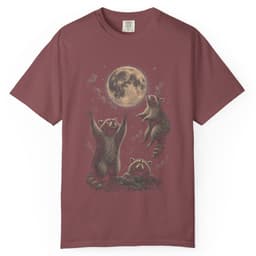 Raccoon Moon Meeting t-shirt in Blue Jean, thumbnail 9