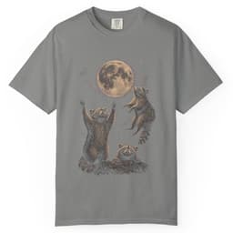 Raccoon Moon Meeting t-shirt in Blue Jean, thumbnail 8