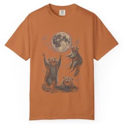 Raccoon Moon Meeting t-shirt in Blue Jean, thumbnail 10