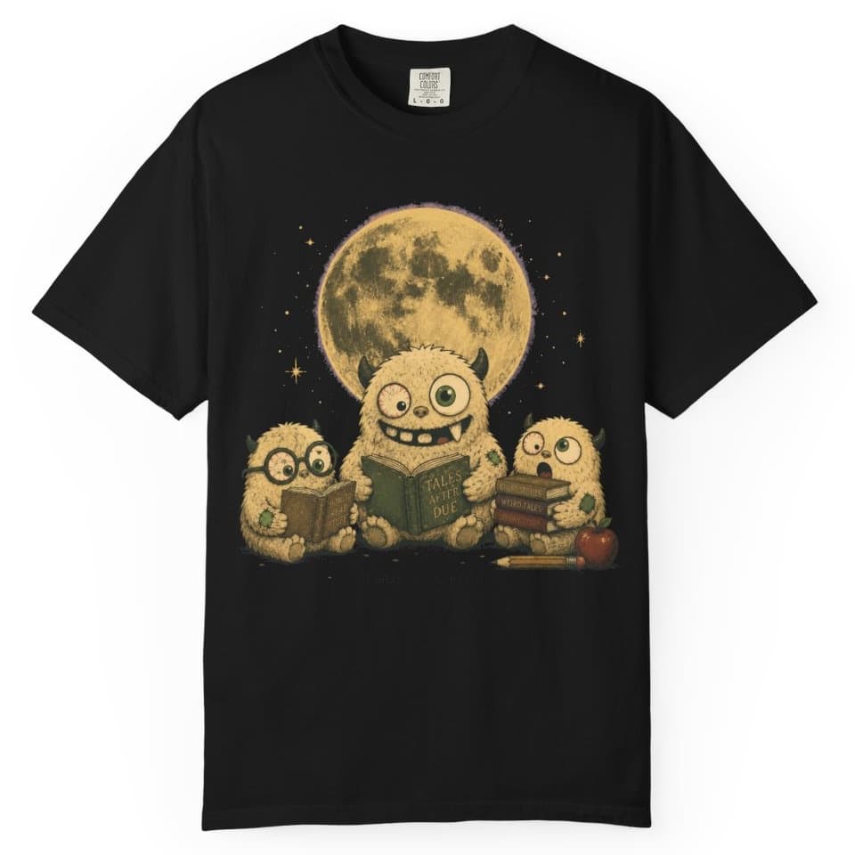 Moonlight Reading Club t-shirt in Midnight, photo 2
