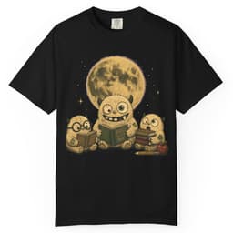 Moonlight Reading Club t-shirt in Midnight, thumbnail 2