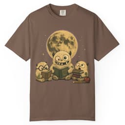 Moonlight Reading Club t-shirt in Midnight, thumbnail 3