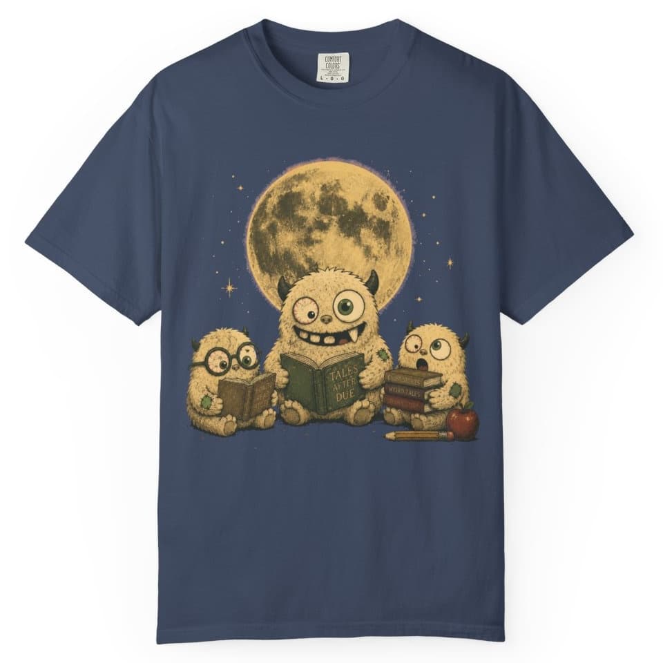 Moonlight Reading Club t-shirt in Midnight, photo 1