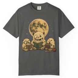 Moonlight Reading Club t-shirt in Midnight, thumbnail 4