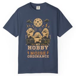My Hobby Has A Noise Ordinance t-shirt in Black, thumbnail 2