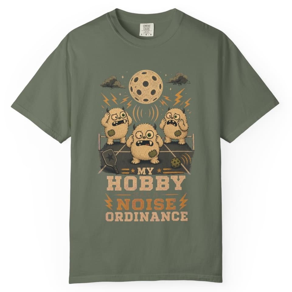 My Hobby Has A Noise Ordinance t-shirt in Black, photo 4