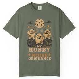 My Hobby Has A Noise Ordinance t-shirt in Black, thumbnail 4