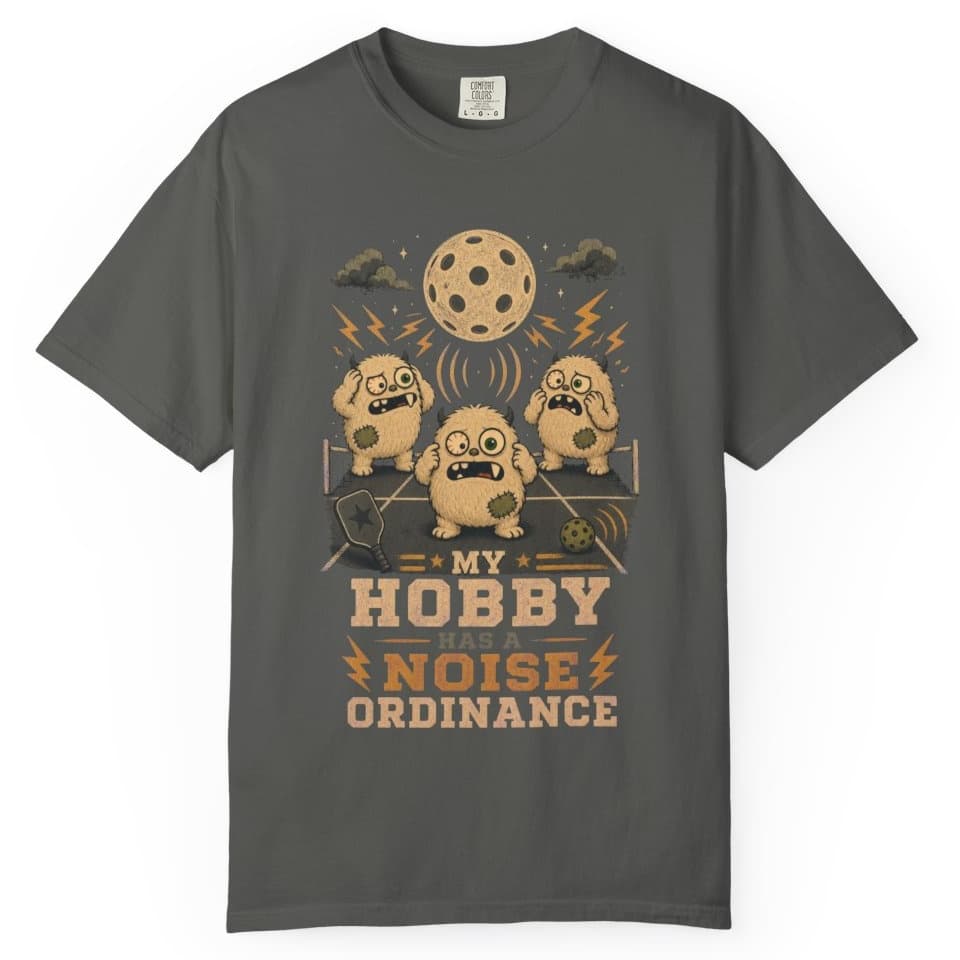 My Hobby Has A Noise Ordinance t-shirt in Black, photo 3