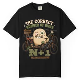 Correct Number of Bikes t-shirt in Espresso, thumbnail 2